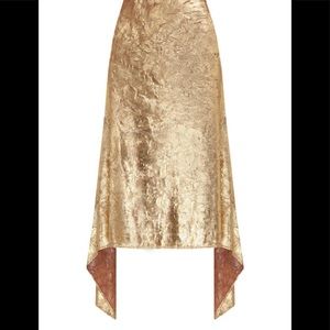 Sies Marjan gold asymmetrical skirt size 2